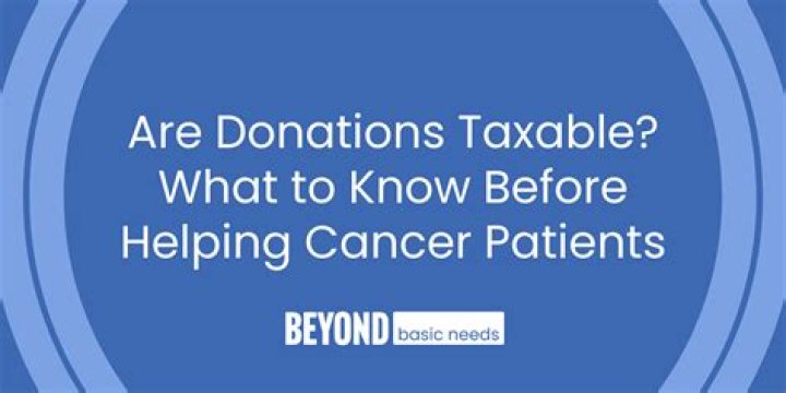 Are donations taxable?