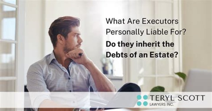 Are executors personally liable for debts UK?