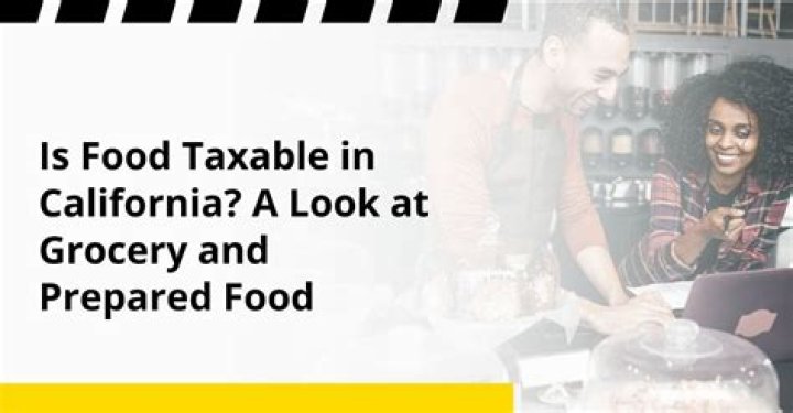 Are food sales taxable?