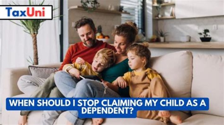 At what age can your parents stop claiming you as a dependent?