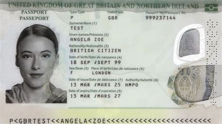 At what age is a British passport free?