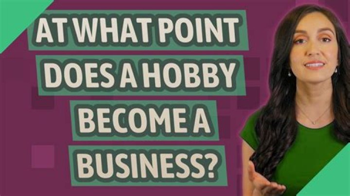 At what point does hobby become business?
