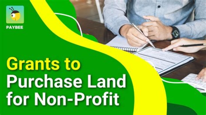 Can a nonprofit buy land?