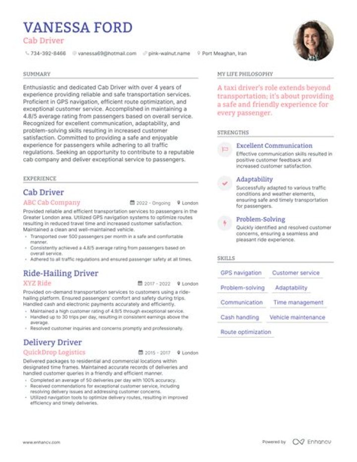 Can a taxi driver be considered professional LET?