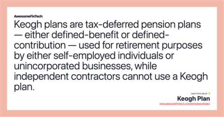 Can an employee contribute to a Keogh plan?