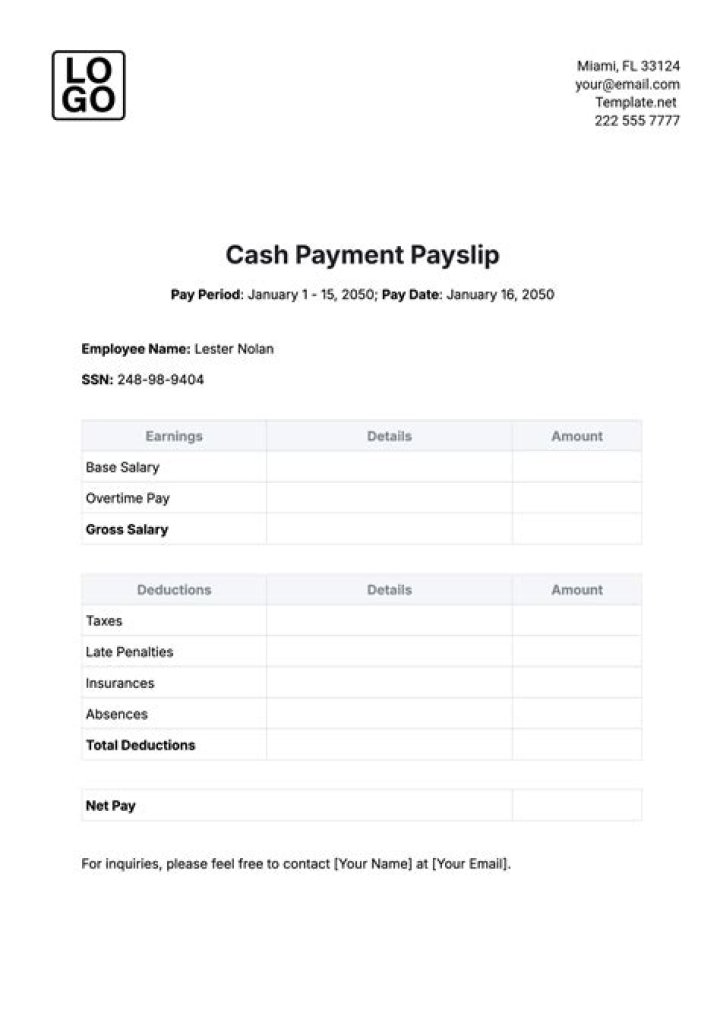 Can an employer pay an employee cash?