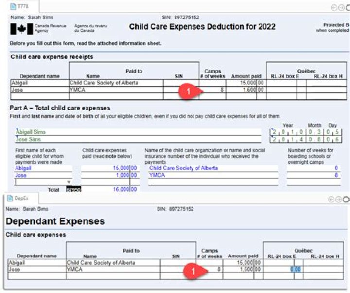 Can daycare expenses be deducted?
