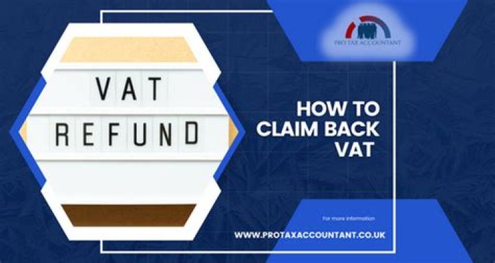 Can I claim back VAT paid?