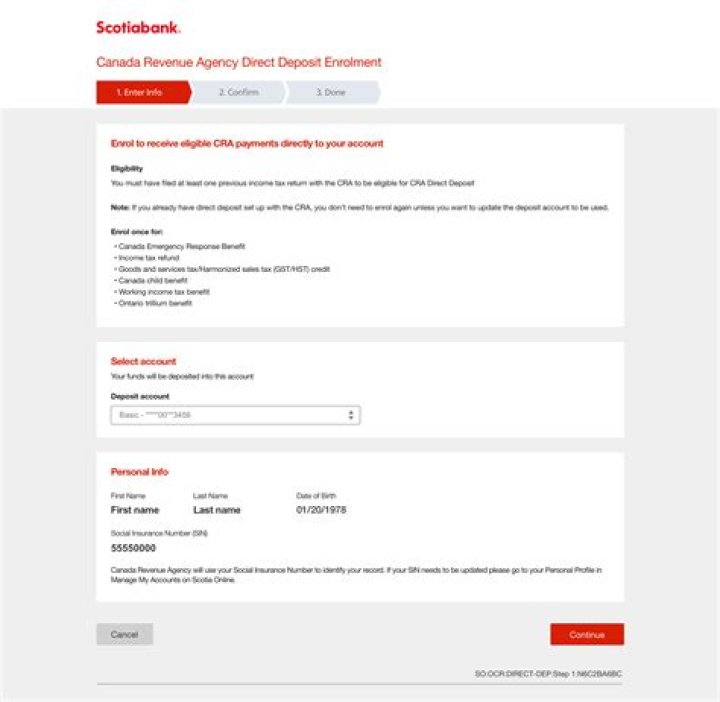Can I deposit my tax refund into my business account?