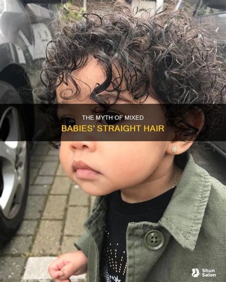 Can mixed race babies have straight hair?