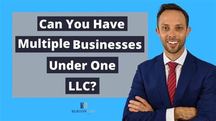 Can multiple businesses operate under one LLC?