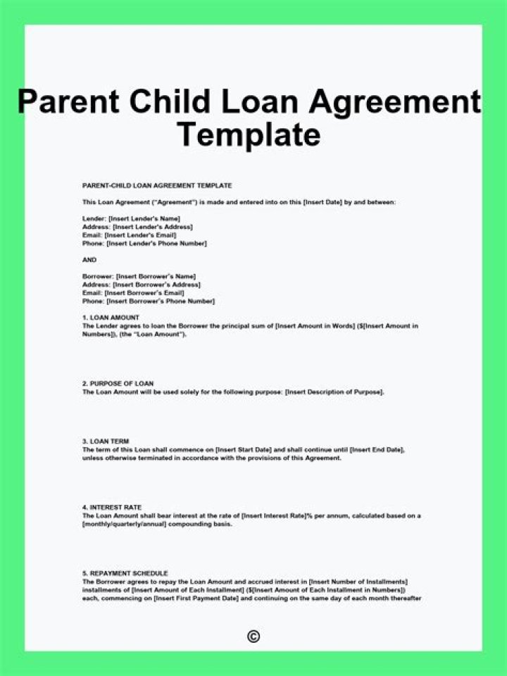 Can parents loan children money tax free?
