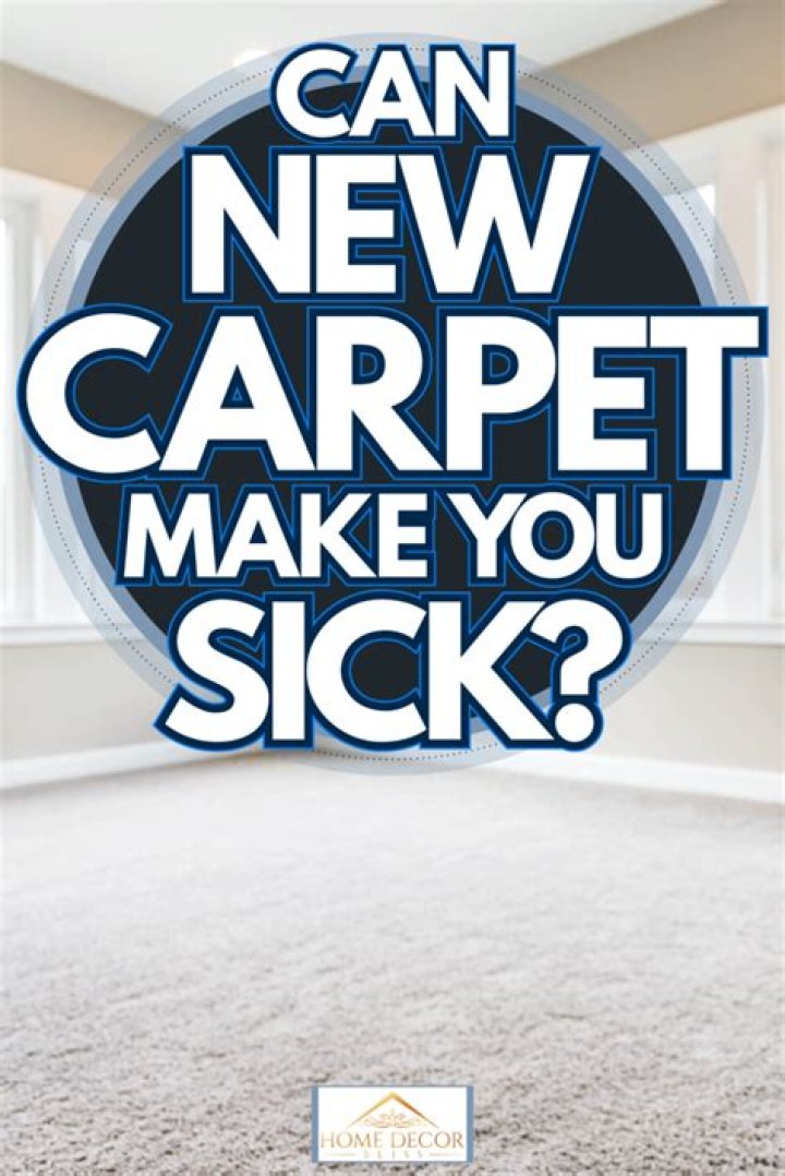 Can removing old carpet make you sick?