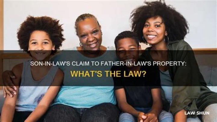 Can son in law claim father in law?