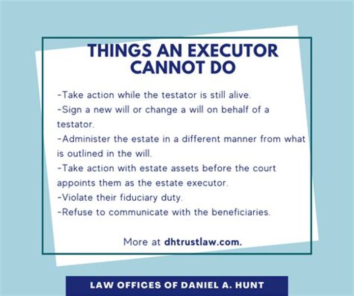 Can the executor of an estate be held responsible for debts?
