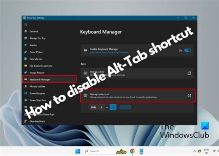 Can u disable alt tab?