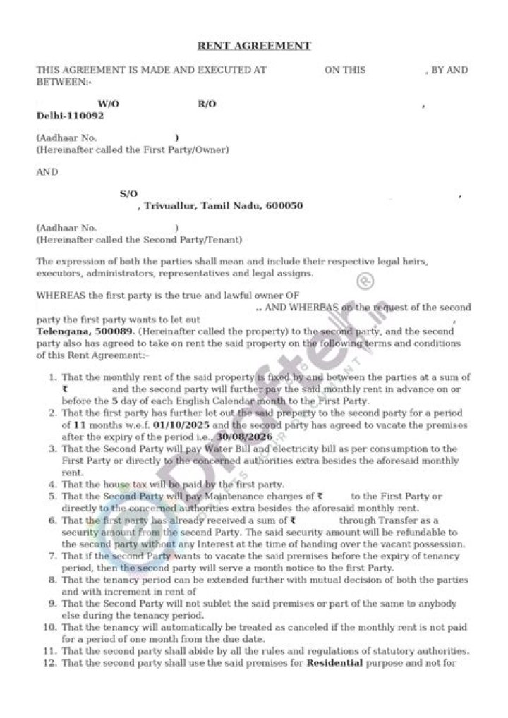 Can we make rent agreement for 10 years?