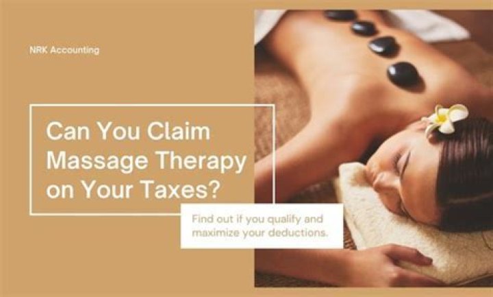 Can you deduct massage therapy on your taxes?