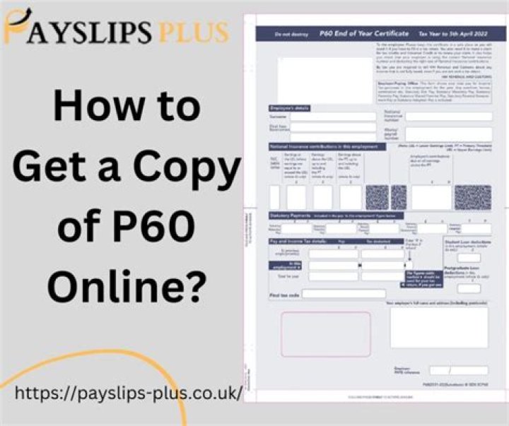Can you get P60 details online?