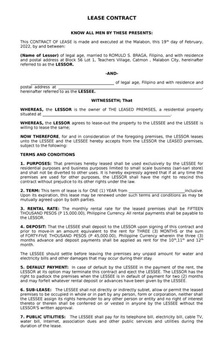 Can you lease a house for 2 years?