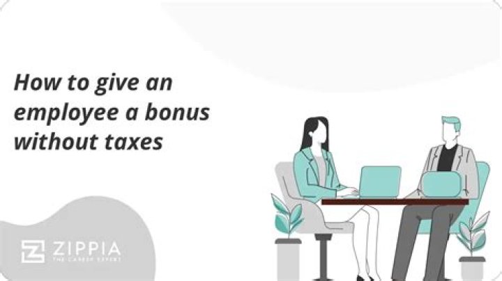 Can you pay an employee a bonus without taxes?