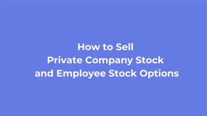 Can you sell private company stock?