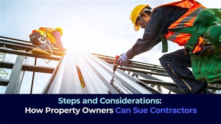 Can you sue a contractor for damages?