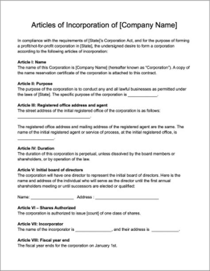 Do articles of incorporation expire?