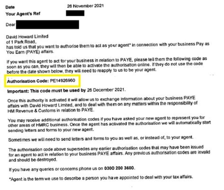 Do self-employed have PAYE tax code?