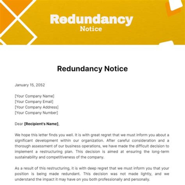 Do you get notice and redundancy?