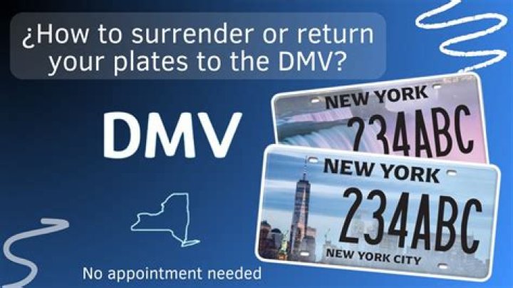 Do you have to return license plates in NH?