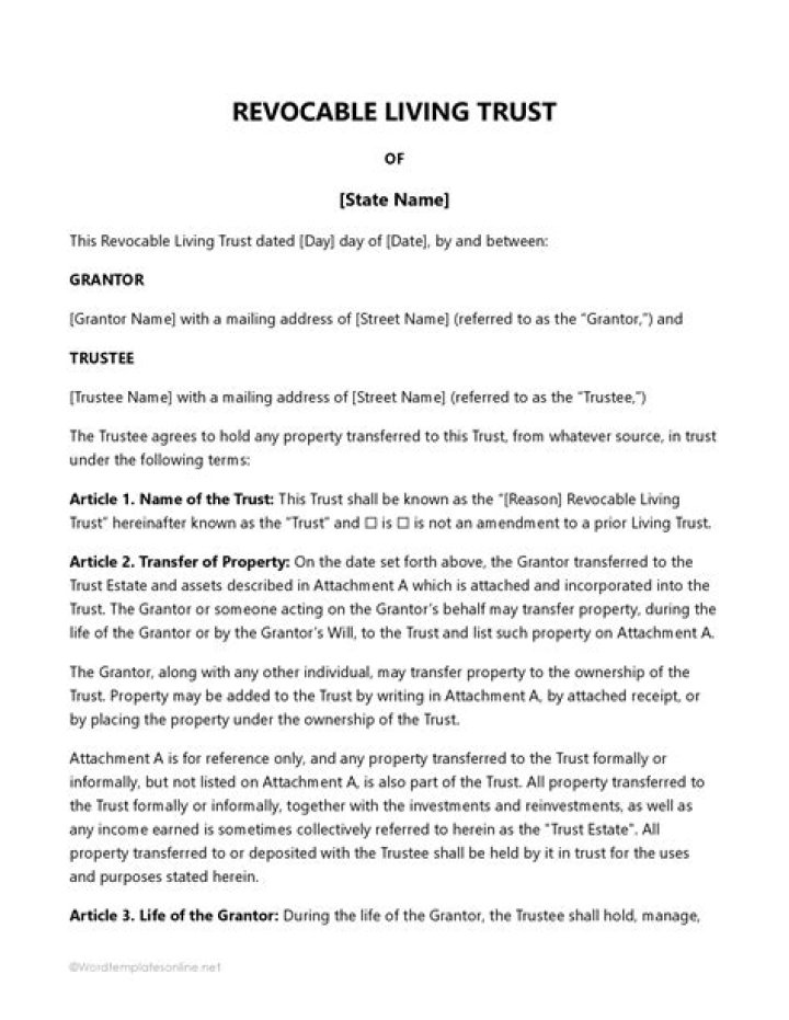 Does a living trust need to be recorded in Ohio?