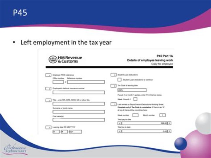 Does P45 show tax paid?