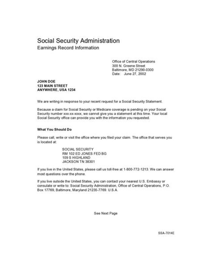 Does Social Security send out letters?