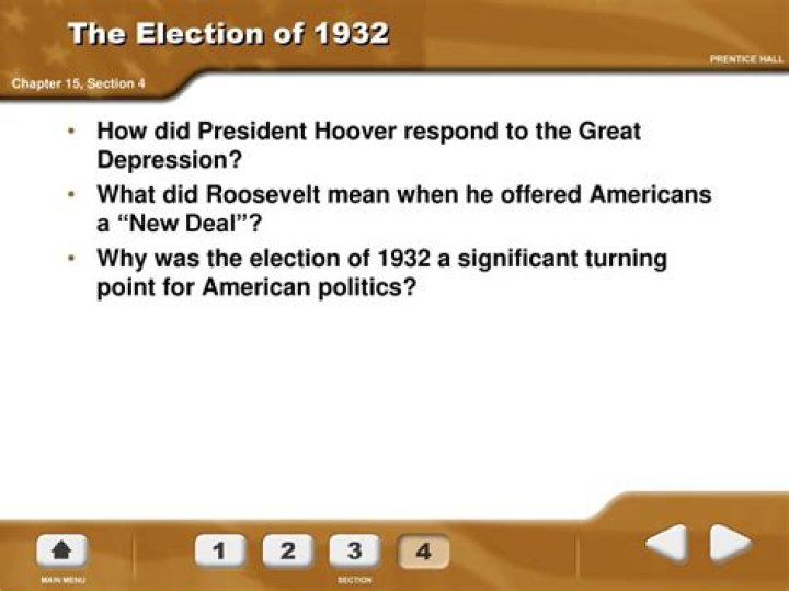 How did President Hoover respond to the Great Depression?