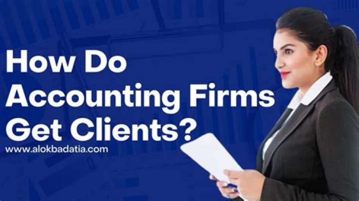 How do accounting firms get clients?