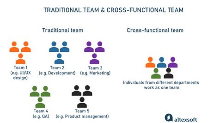 How do functional departments work together?