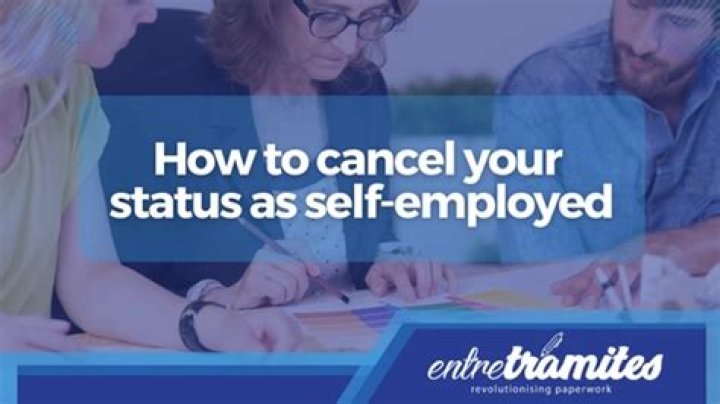 How do I change my self-employed status?