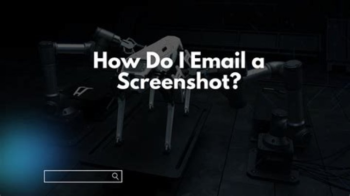 How do I email a screenshot?