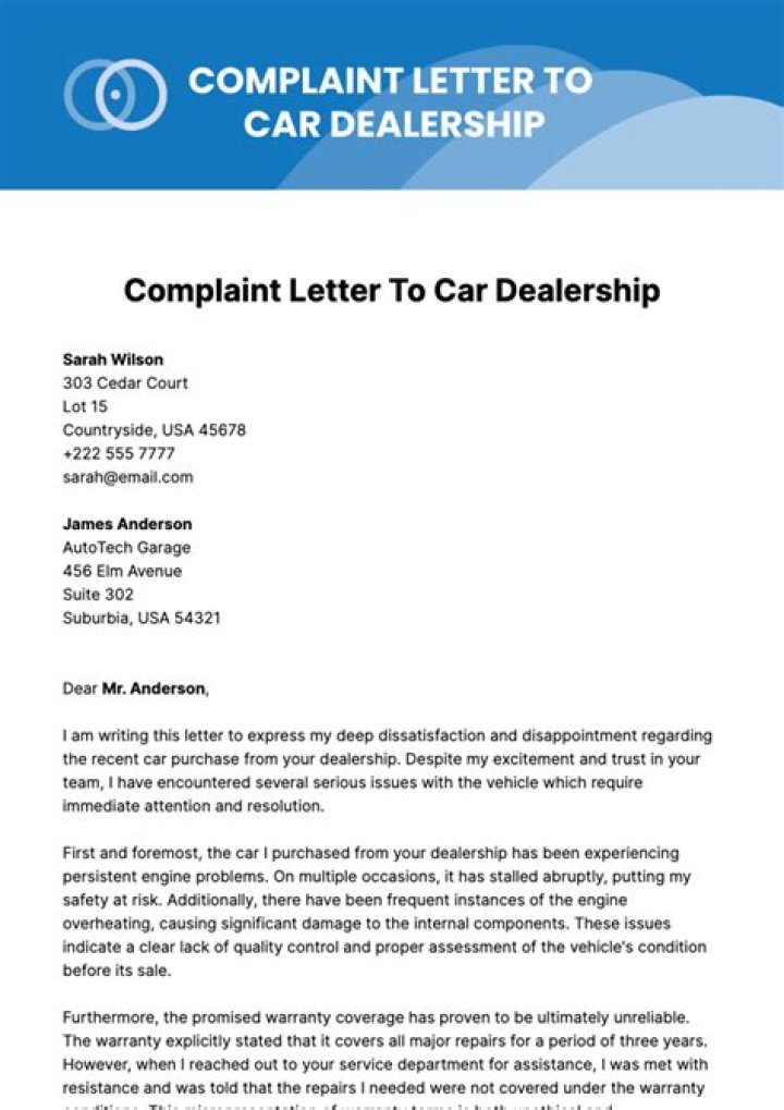 How do I file a complaint against a car dealership in Georgia?