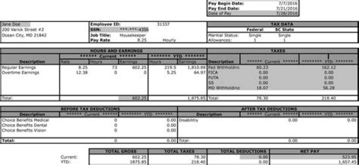 How do I file my taxes with a pay stub?