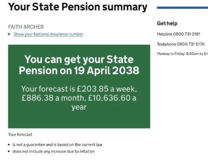 How do I find my s pension forecast?