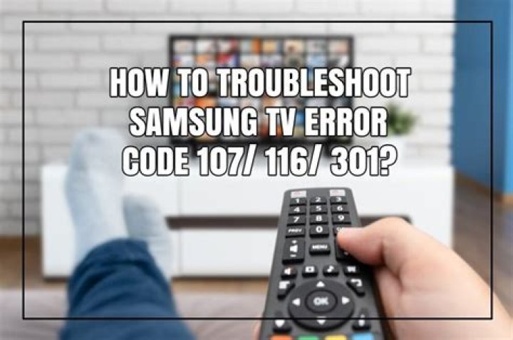 How do I fix my Samsung TV Error 107?