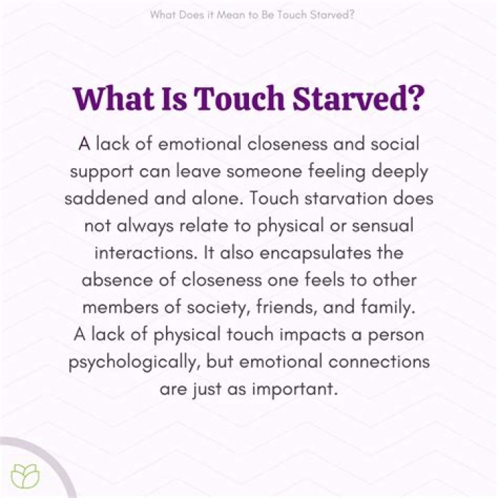 How do I know if I'm touch starved?