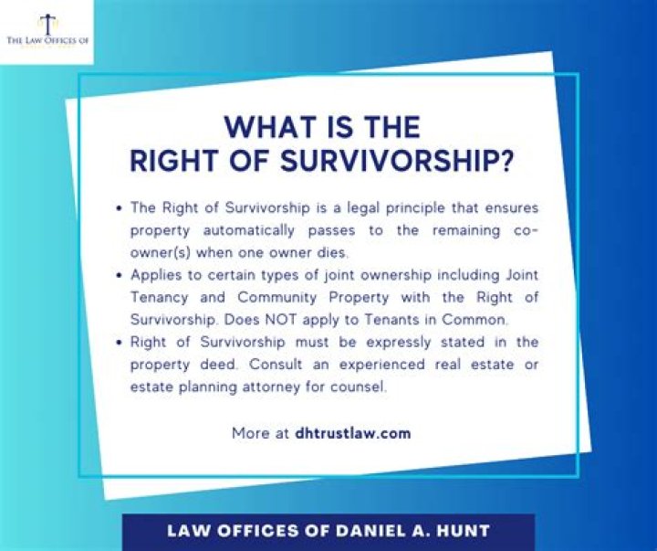 How do I prove my right of survivorship?