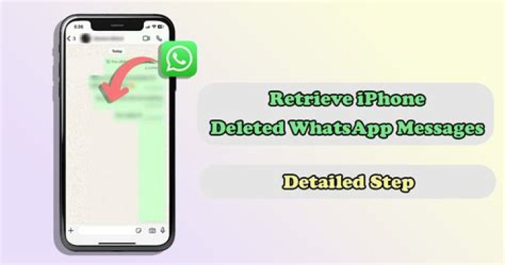How do I retrieve deleted WhatsApp messages on my iPhone?