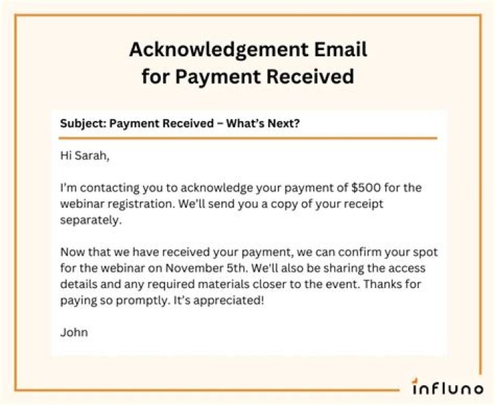 How do you ask if someone received payment?
