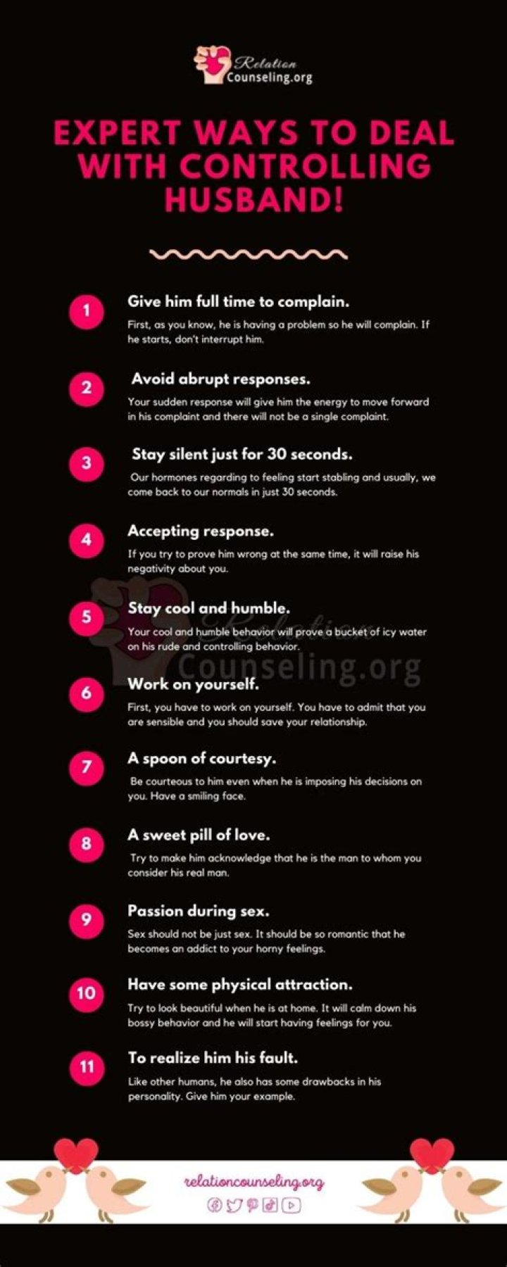 How do you deal with a separated husband?