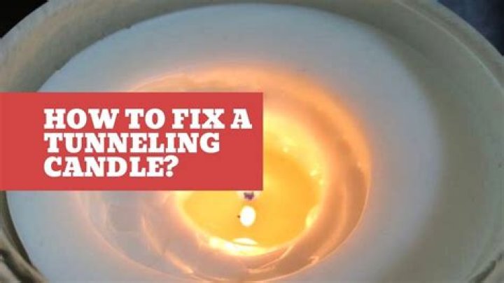 How do you fix a tunneling pillar candle?