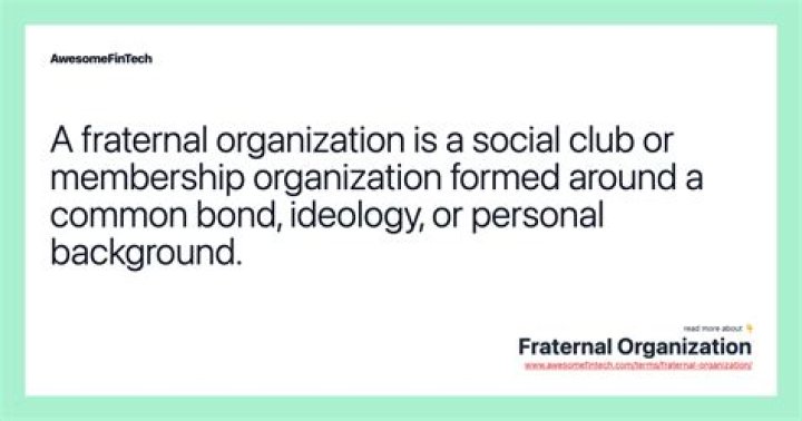 How do you form a fraternal organization?